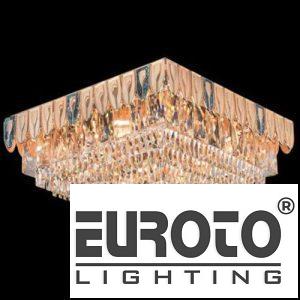 Đèn mâm pha lê K9, nhôm khảm xà cừ - Ø1000*H490 - E14