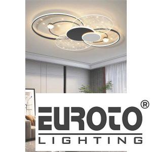 Đèn mâm led trang trí 120W vỏ đen