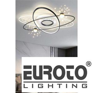 Đèn mâm led trang trí 105W vỏ đen