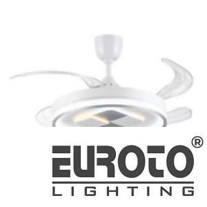 Quạt trần đèn cánh xếp Euroto MODEL-Q42