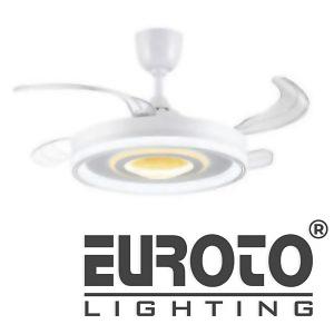 Quạt trần đèn cánh xếp Euroto MODEL-Q43