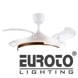 Quạt trần đèn cánh xếp Euroto MODEL-Q51