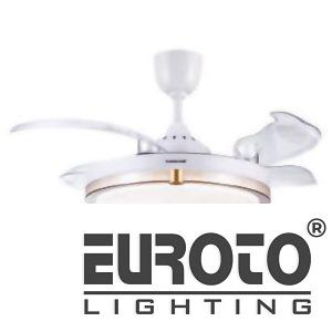 Quạt trần đèn cánh xếp Euroto MODEL-Q53