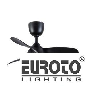 Quạt đèn 3 cánh nhựa ABS đen 18W - 3 chế độ màu có remote điều khiển