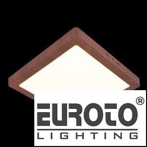 Đèn ốp trần nổi vân gỗ vuông 220x220 SMD 18W