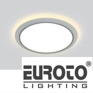 Đèn mâm led tròn siêu sáng 18W+18W - Ø300*H56 - 3 chế độ màu