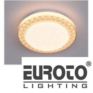 Đèn mâm led tròn siêu sáng 12W*2 - Ø260*H55 - 3 chế độ màu