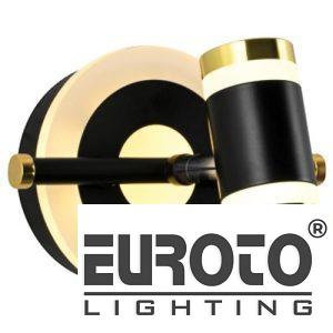 Đèn gương Euroto L150*W100*H130, Led 6W+8W, Ánh sáng trắng & vàng