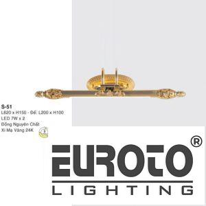 Đèn gương 3 màu L620*H150-Đế: L200*H100 LED 7W*2