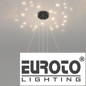 Đèn treo trang trí Ø600*H1000 - 75W*2, Ánh sáng 3 màu