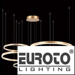 Đèn treo Ø200 + Ø400 + Ø600 + Ø800 + Ø1000 * H1500, LED 190W*2, 3 màu ánh sáng, Có remote