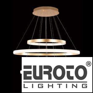 Đèn treo Ø400 + Ø600 + Ø800 + Ø1000 + Ø1200 * H2000, LED 253W*2, 3 màu ánh sáng, Có remote