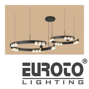 Đèn treo Ø450 + Ø600 x H100 + 1500 LED 140W Hợp Kim - Nhôm - Acrylic