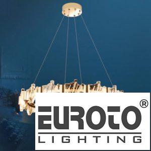 Đèn treo Ø800 x H150 + 1500 LED 60W Pha Lê K9 - INOX Xi Vang