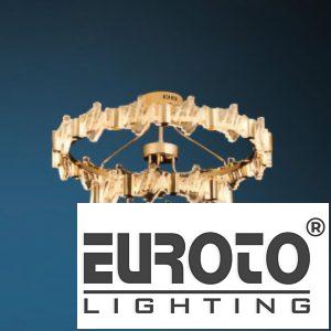 Đèn treo Ø500+ 800 × H350 LED 100W Pha Lê K9 - INOX Xi Vàng