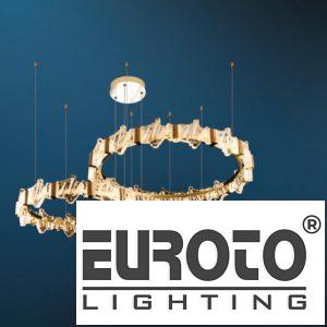 Đèn treo Ø400 +600 + 800 x H150 + 1500 LED 148W Pha Lê K9 - INOX Xi Vàng