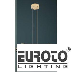 Đèn treo Ø830 xH250+1500 LED 80W Pha Lê K9 - INOX Xi Vàng