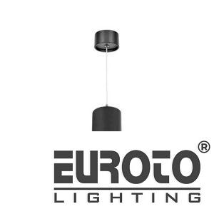 Đèn treo Ø60*H152-COB 10W, Ánh sáng trắng & vàng, vỏ đen