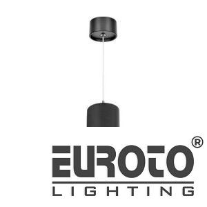 Đèn treo Ø75*H183-COB 20W, Ánh sáng trắng & vàng, vỏ đen