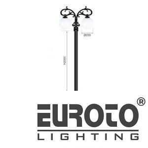 Đèn trụ sân vườn TRỤ 336 L660 x H3000 E27 × 2