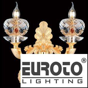 Đèn Vách Hoa Văn Cổ Điển L300 x H350 - E14 *2 - Crystal K9