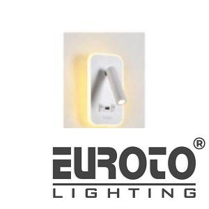 Đèn vách gắn đầu giường V-943 L120 x W80 × H180 COB 10W+3W Cổng USB