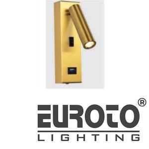 Đèn vách gắn đầu giường V-947 L80 x W50 × H180 COB 3W - Cree USA Cổng USB