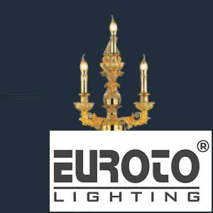 Đèn tường nến đồng L400*H800 - E14*3 - Đồng nguyên chất, Mạ vàng thật 24K