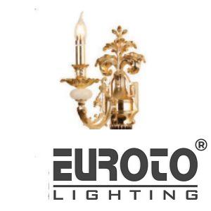 Đèn tường nến đồng L120*H350 - E14*1 - Đồng Nguyên Chất - Xi Vàng