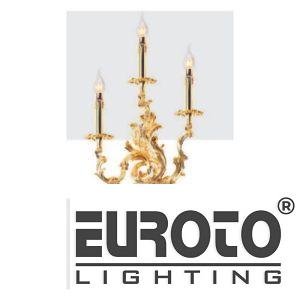 Đèn tường nến đồng L360*H580 - E14*3 - Đồng Nguyên Chất - Xi Vàng