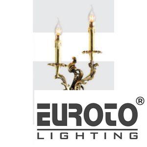 Đèn tường nến đồng L220*H400 - E14*2 - Đồng Nguyên Chất